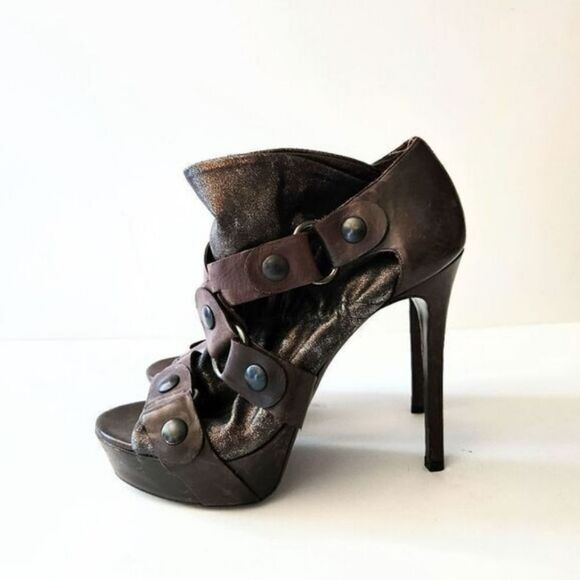 Vera Wang Lavender Greta Rocker Open Toe Platform Stiletto Bootie, US 6 … - Picture 1 of 7